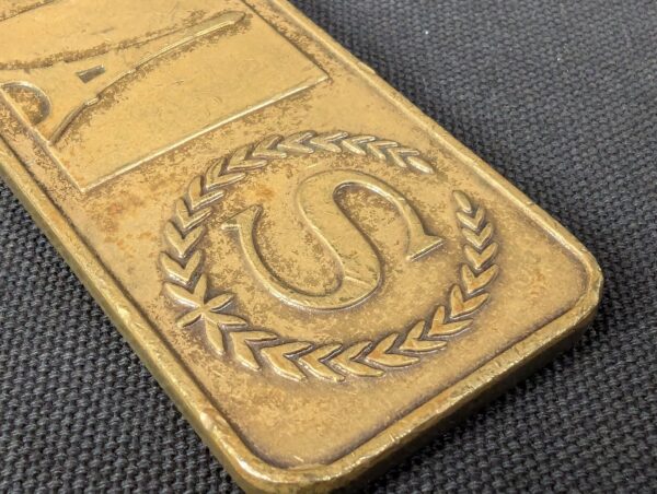 Paris Sheraton Hotel Metal Room Key and Brass Fob 19 rue du Commandant Mouchotte