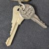 Paris Sheraton Hotel Metal Room Key and Brass Fob 19 rue du Commandant Mouchotte