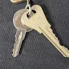 Paris Sheraton Hotel Metal Room Key and Brass Fob 19 rue du Commandant Mouchotte