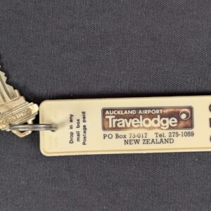 Auckland Airport Travelodge Hotel Room Key and Plastic Fob New Zealand 2043