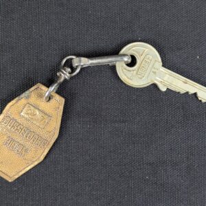 Vintage NEMEF Hotel Room Key and Brass Fob 327 Dusseldorf Hilton Collectible ...