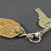 Vintage NEMEF Hotel Room Key and Brass Fob 327 Dusseldorf Hilton Collectible ...