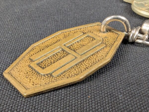 Vintage NEMEF Hotel Room Key and Brass Fob 327 Dusseldorf Hilton Collectible ...