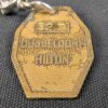 Vintage NEMEF Hotel Room Key and Brass Fob 327 Dusseldorf Hilton Collectible ...