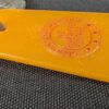 Vintage Guam Hilton Hotel Room Key and Plastic Tag Set 739 Orange Silver Brass