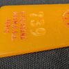 Vintage Guam Hilton Hotel Room Key and Plastic Tag Set 739 Orange Silver Brass