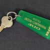 Inter-Continental Hotels Rio Brasil Vintage Metal Key and Acrylic Keychain 1502