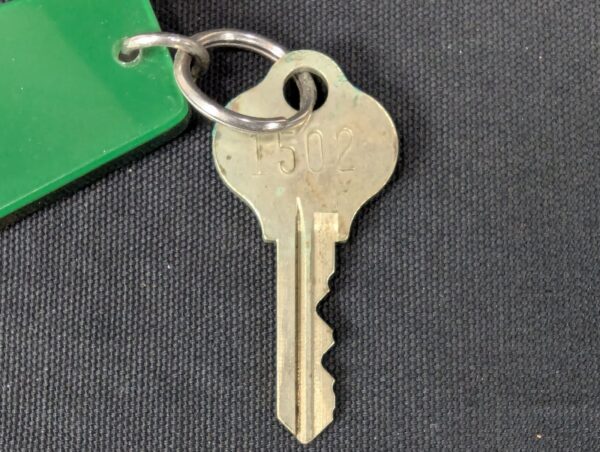 Inter-Continental Hotels Rio Brasil Vintage Metal Key and Acrylic Keychain 1502