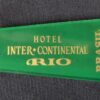 Inter-Continental Hotels Rio Brasil Vintage Metal Key and Acrylic Keychain 1502