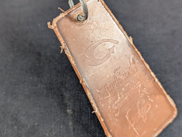 Auckland Gateway Lodge Hotel Room Key and Plastic Fob 151 Vintage Souvenir Brown