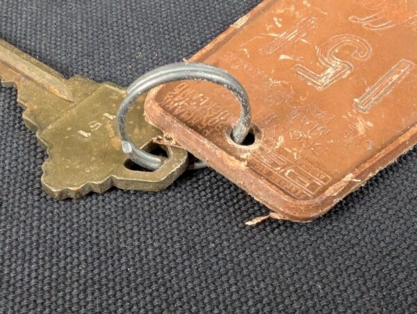 Auckland Gateway Lodge Hotel Room Key and Plastic Fob 151 Vintage Souvenir Brown