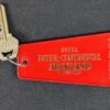 Vintage Hotel Inter-Continental Auckland Room Key 310 Red Plastic Fob Permark