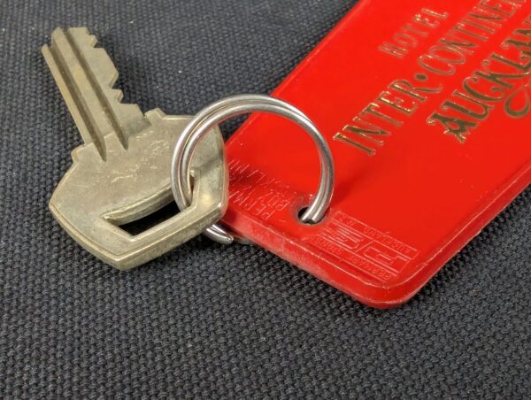 Vintage Hotel Inter-Continental Auckland Room Key 310 Red Plastic Fob Permark