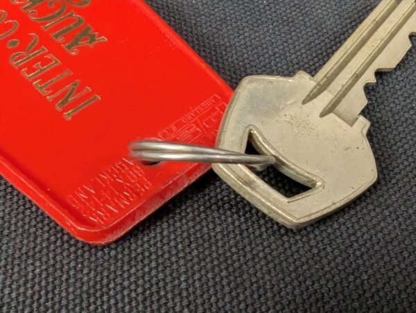 Vintage Hotel Inter-Continental Auckland Room Key 310 Red Plastic Fob Permark