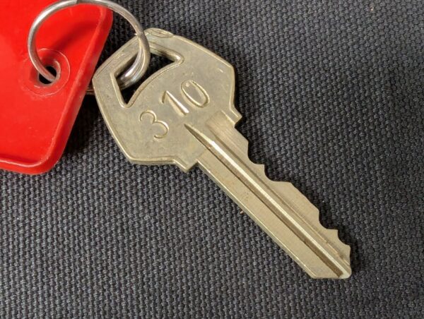 Vintage Hotel Inter-Continental Auckland Room Key 310 Red Plastic Fob Permark