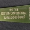Vintage Inter-Continental Hotels Room Key and Fob Dusseldorf Germany 784171 325