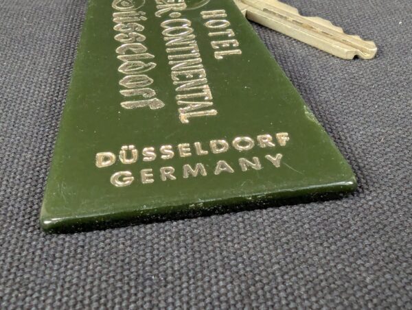 Vintage Inter-Continental Hotels Room Key and Fob Dusseldorf Germany 784171 325