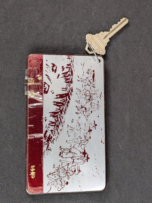 Hyatt Regency Seoul Hotel Room Key Tag and Schlage Key 1440 Silver Maroon Gold