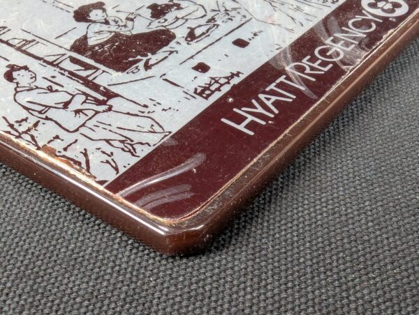 Hyatt Regency Seoul Hotel Room Key Tag and Schlage Key 1440 Silver Maroon Gold