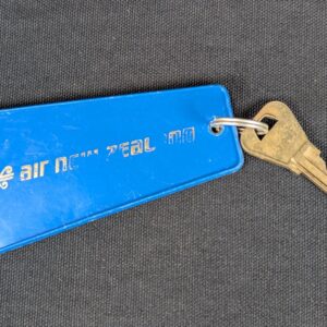 Vintage Hotel Russley Christchurch Room Key Fob 39 Blue Gold Permark Signs NZ