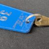 Vintage Hotel Russley Christchurch Room Key Fob 39 Blue Gold Permark Signs NZ