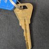 Vintage Hotel Russley Christchurch Room Key Fob 39 Blue Gold Permark Signs NZ