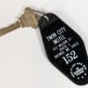Schlage Twin City Motel Room Key Fob 152 Brewer ME Vintage Plastic Hotel Tag