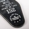 Schlage Twin City Motel Room Key Fob 152 Brewer ME Vintage Plastic Hotel Tag