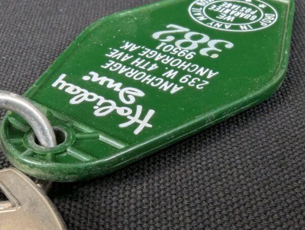 Vintage Holiday Inn Anchorage Hotel Room Key and Plastic Fob 382 Alaska Colle...