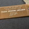 Vintage Airport-Marina Hotel Room Key Tag 601 Los Angeles Schlage Mid-Century