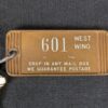 Vintage Airport-Marina Hotel Room Key Tag 601 Los Angeles Schlage Mid-Century