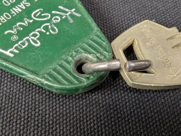 Vintage Holiday Inn Sanford Florida Hotel Room Key and Plastic Fob W.W. Wilcox