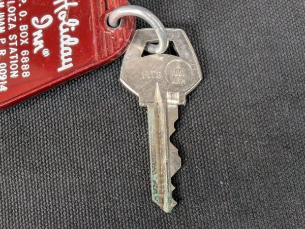 Vintage Holiday Inn Hotel Room Key and Plastic Fob San Juan Puerto Rico 226 Good