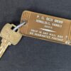Vintage Falcon Hotel Room Key Tag 2111 Honolulu Hawaii Gold Brown Metal Colle...