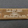 Vintage Falcon Hotel Room Key Tag 2111 Honolulu Hawaii Gold Brown Metal Colle...