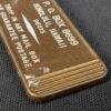 Vintage Falcon Hotel Room Key Tag 2111 Honolulu Hawaii Gold Brown Metal Colle...
