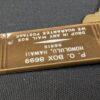 Vintage Falcon Hotel Room Key Tag 2111 Honolulu Hawaii Gold Brown Metal Colle...