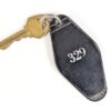 Vintage Hotel Room Key Tag 329 Plastic with ESP CO 92 Key Precision Plastics