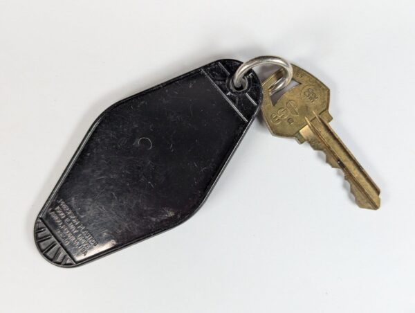 Vintage Hotel Room Key Tag 329 Plastic with ESP CO 92 Key Precision Plastics