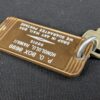 Vintage Falcon Hotel Room Key Tag 2218 Honolulu Hawaii Metal Bronze Gold Silver