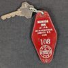 Vintage Ramada Inn Hotel Room Key & Plastic Fob JFK Jamaica NY 108 Taylor USA