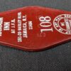Vintage Ramada Inn Hotel Room Key & Plastic Fob JFK Jamaica NY 108 Taylor USA
