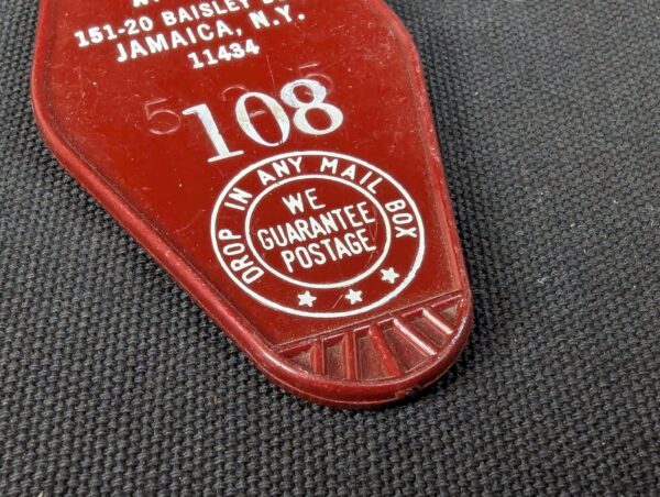 Vintage Ramada Inn Hotel Room Key & Plastic Fob JFK Jamaica NY 108 Taylor USA