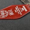 Vintage Ramada Inn Hotel Room Key & Plastic Fob JFK Jamaica NY 108 Taylor USA