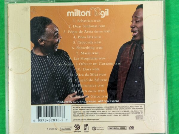 p1-125.jpg Milton Nascimento & Gilberto Gil Milton Music CD 2000 Jewel Case Light Scuffs...