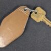 Vintage Hotel Room Key and Fob Mt Alyeska Nugget Inn Girdwood Alaska 110 Brass