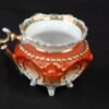 Antique Nippon Style Cream Pitcher Early 20th Century Orange Gold Wishbone Ha...