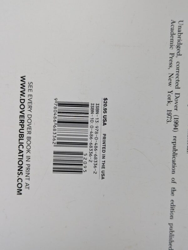 Advanced Calculus of Several Variables by C.H. Edwards Jr. Dover 1994 Good