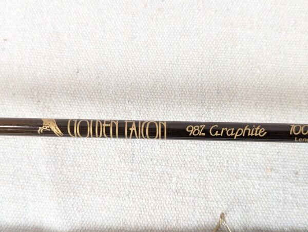 Vintage Golden Falcon 1000-FL802 Fly Fishing Rod 8ft 98% Graphite 2-Piece Brown