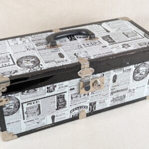 Decorative Storage Chest Vintage Style Victorian Advertisement Collage 18in L...